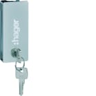 Hager - Fermeture à clé type Ronis 1242E pour porte transparente vega largeur 18 modules