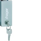 Hager - Fermeture à clé type Ronis 405E pour porte transparente vega largeur 18 modules