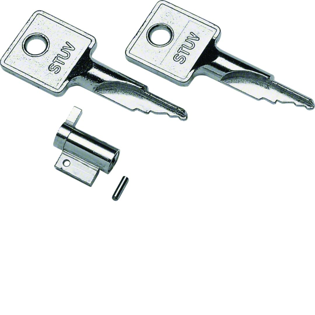 Hager - Serrure à clé pour coffrets cache-bornes