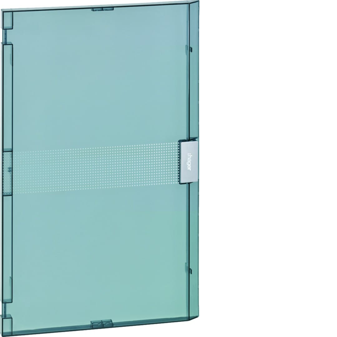 Hager - Porte transparente pour coffret vega largeur 18 modules hauteur 3 rangées