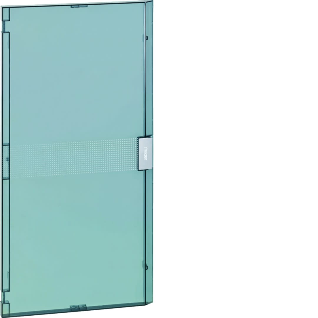 Hager - Porte transparente pour coffret vega largeur 18 modules hauteur 4 rangées
