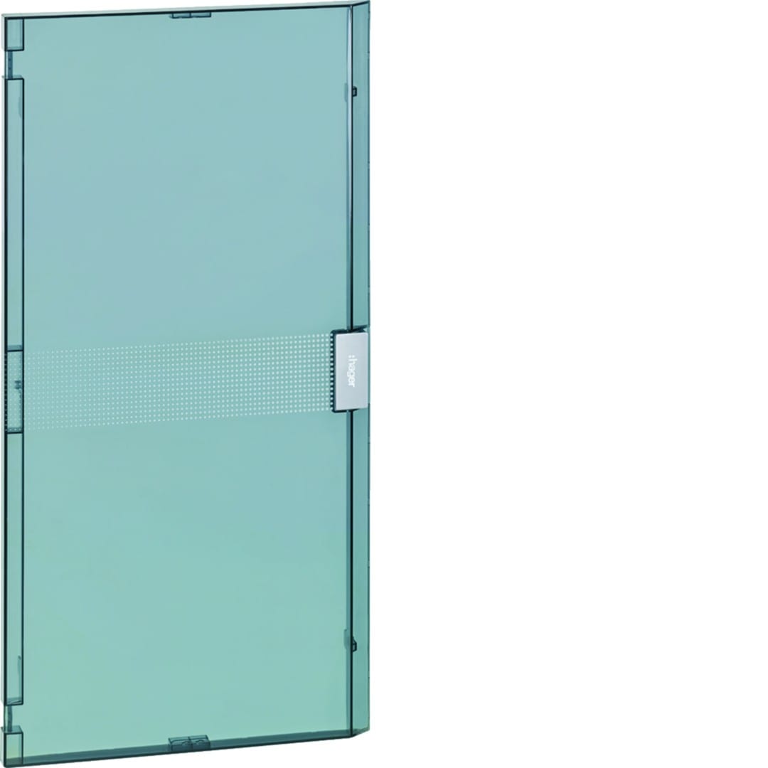 Hager - Porte transparente pour coffret vega largeur 18 modules hauteur 4 rangées
