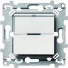 Hager - InterBP Duo essensya va et vient ou bouton poussoir porte étiquette Pure