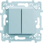 Hager - Double Interrupteur essensya va et vient Pure