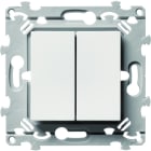 Hager - Double InterBP Duo essensya va et vient ou bouton poussoir à griffes Pure