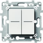 Hager - Double InterBP Duo essensya va et vient ou bouton poussoir à voyant Pure