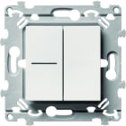 Hager - Double InterBP Duo Essensya un voyant et va vient ou bouton poussoir Pure