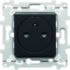 Hager - Prise de courant affleurante Essensya 2P+T Anthracite