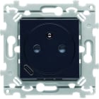 Hager - Prise de courant affleurante Essensya 2P+T avec USB-C Anthracite