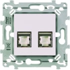 Hager - RJ45 essensya CAT.6 STP double Gr.2TV Pure