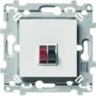 Hager - Prise essensya haut parleur simple finition Pure