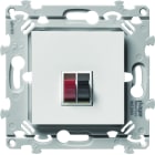 Hager - Prise Essensya haut parleur simple finition Pure