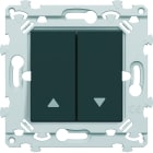 Hager - Double va et vient Essensya volet roulant Anthracite