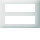 Hager - Plaque de finition Essensya 8 postes Pure