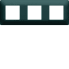 Hager - Plaque de finition Essensya 3 postes Anthracite