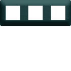 Hager - Plaque de finition essensya 3 postes Anthracite