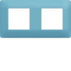 Hager - Plaque de finition essensya 2 postes Rivera