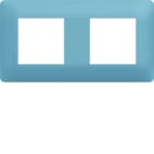 Hager - Plaque de finition Essensya 2 postes Rivera