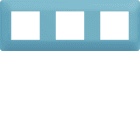 Hager - Plaque de finition essensya 3 postes Rivera