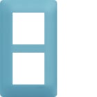 Hager - Plaque de finition essensya 2 postes Rivera entraxe 57 mm