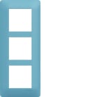 Hager - Plaque de finition essensya 3 postes Rivera entraxe 57 mm