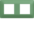 Hager - Plaque de finition essensya 2 postes Botanic