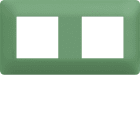 Hager - Plaque de finition Essensya 2 postes Botanic