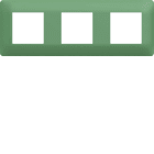 Hager - Plaque de finition Essensya 3 postes Botanic