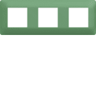 Hager - Plaque de finition essensya 3 postes Botanic