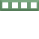 Hager - Plaque de finition Essensya 4 postes Botanic