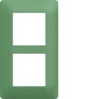 Hager - Plaque de finition Essensya 2 postes Botanic entraxe 57 mm