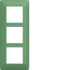 Hager - Plaque de finition Essensya 3 postes Botanic entraxe 57 mm