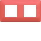 Hager - Plaque de finition essensya 2 postes Coral