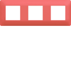 Hager - Plaque de finition Essensya 3 postes Coral