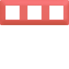 Hager - Plaque de finition essensya 3 postes Coral