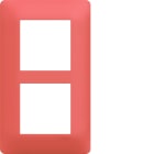 Hager - Plaque de finition essensya 2 postes Coral entraxe 57 mm