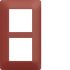 Hager - Plaque de finition Essensya 2 postes Sierra entraxe 57 mm