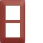 Hager - Plaque de finition essensya 2 postes Sierra entraxe 57 mm