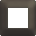 Hager - Plaque de finition essensya 1 poste Terra