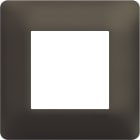 Hager - Plaque de finition Essensya 1 poste Terra