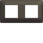 Hager - Plaque de finition Essensya 2 postes Terra