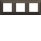 Hager - Plaque de finition essensya 3 postes Terra