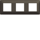 Hager - Plaque de finition Essensya 3 postes Terra