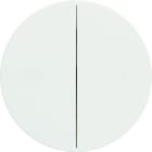 Hager - Va et vient ou bouton poussoir double InterBP duo Ateha Associable Blanc