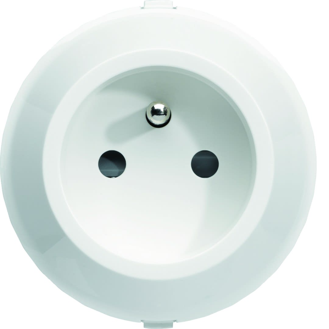 Hager - Prise de courant 2P+T Ateha Associable Blanc