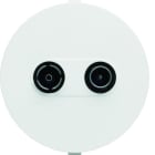 Hager - Prise TV + FM directe associable athea blanc