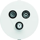 Hager - Prise TV + FM + SAT directe 1 entrée associable athea blanc