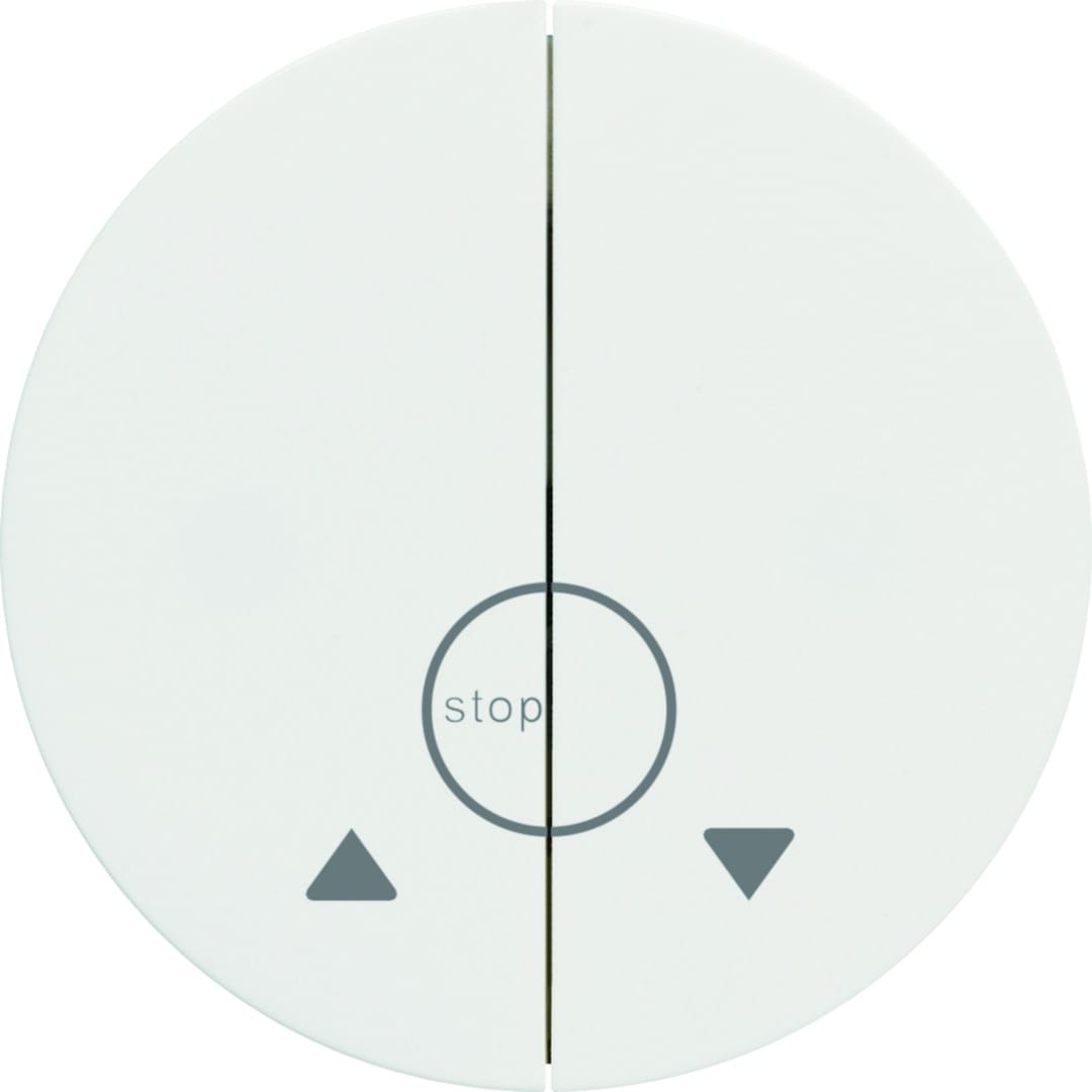 Hager - Double bouton-poussoir pour volet roulant associable athea blanc