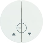 Hager - Double bouton-poussoir pour volet roulant associable athea blanc