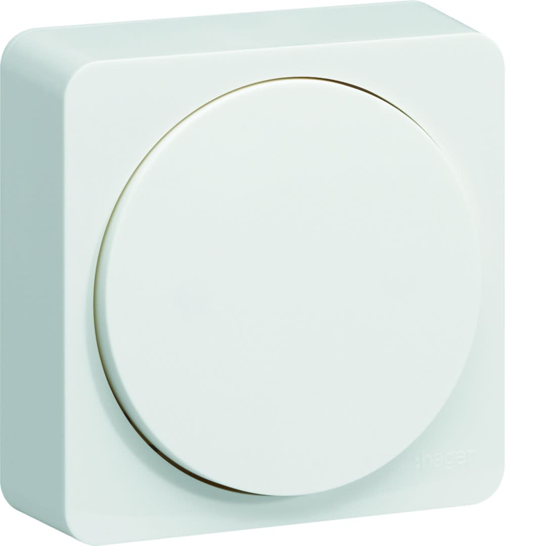 Hager - Interrupteur va et vient ou bouton poussoir InterBP duo Ateha Blanc